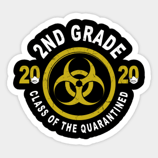 2nd Grade 2020 Class Of The Quarantined Graduation Sticker